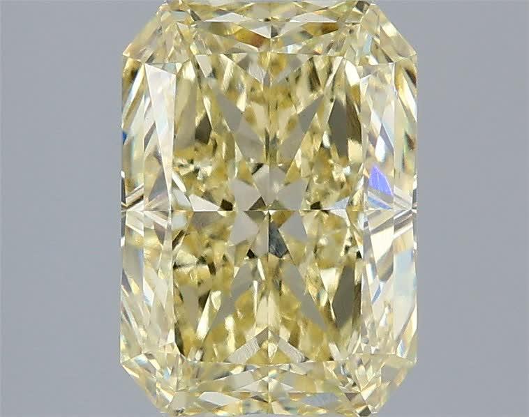 3.07 Ct. Fancy Yellow Radiant Lab Grown Diamond
