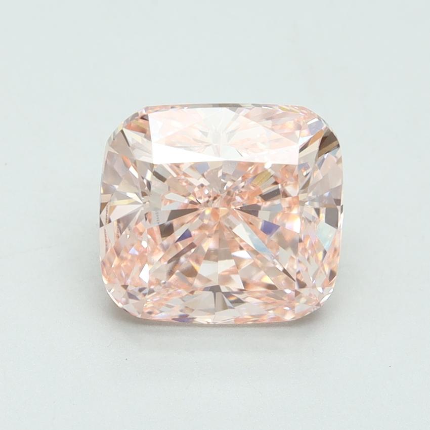 3.30 Ct. Fancy Intense Pink Cushion Lab Grown Diamond