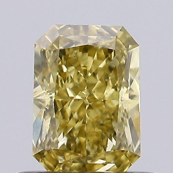 0.63 Ct. Fancy Intense Yellow Radiant Lab Grown Diamond