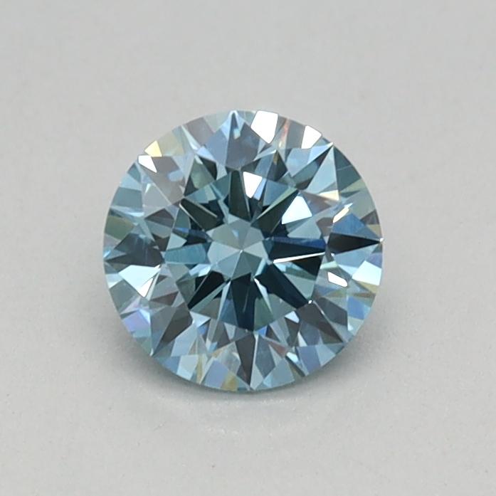 0.38 Ct. Fancy Vivid Blue Round Lab Grown Diamond