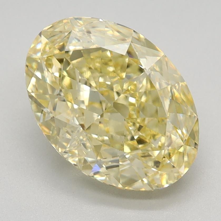 2.21 Ct. Fancy Intense Yellow Oval Lab Grown Diamond