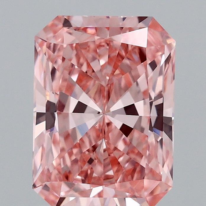 2.05 Ct. Fancy Vivid Pink Radiant Lab Grown Diamond