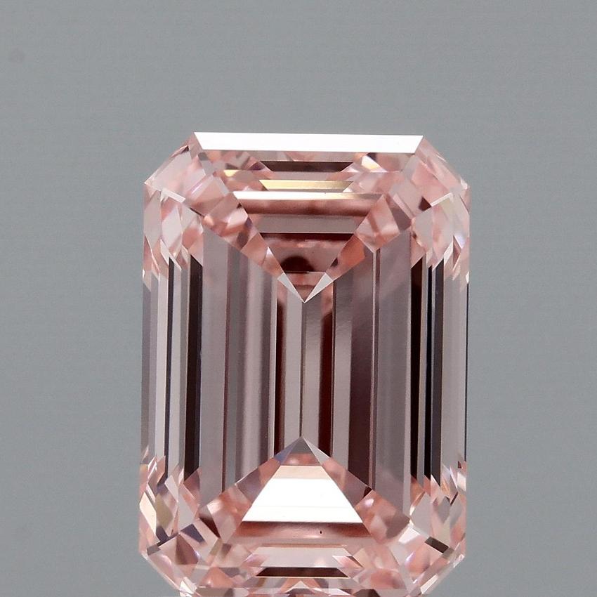 3.08 Ct. Fancy Vivid Pink Emerald Lab Grown Diamond