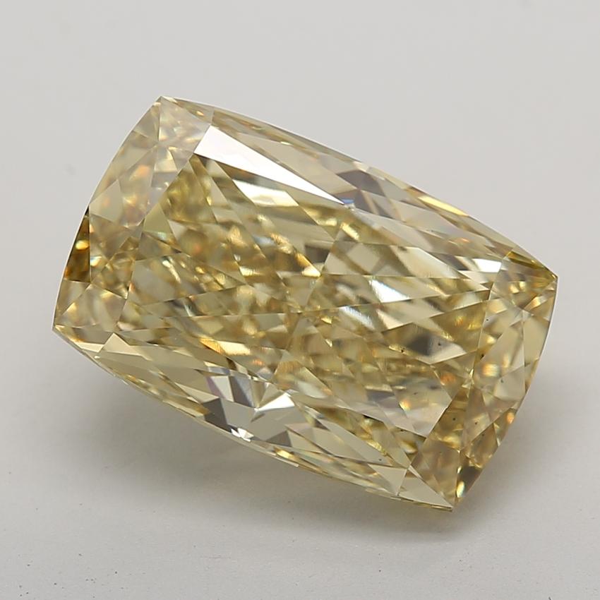 11.08 Ct. Fancy Intense  Yellow Cushion Lab Grown Diamond