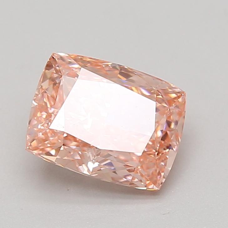2.18 Ct. Fancy Vivid Pink Cushion Lab Grown Diamond
