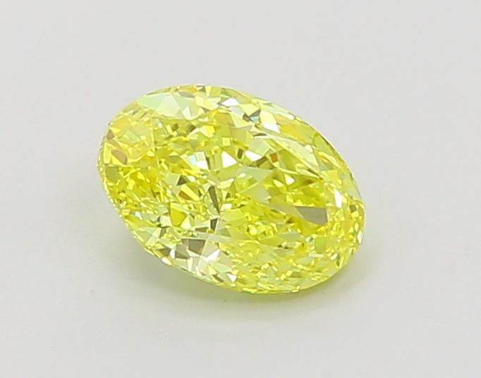 1.03 Ct. Fancy Vivid  Yellow Oval Lab Grown Diamond