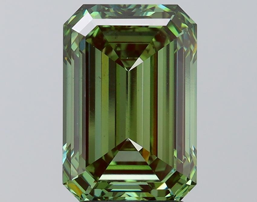 4.00 Ct. Fancy Vivid Green Emerald Lab Grown Diamond