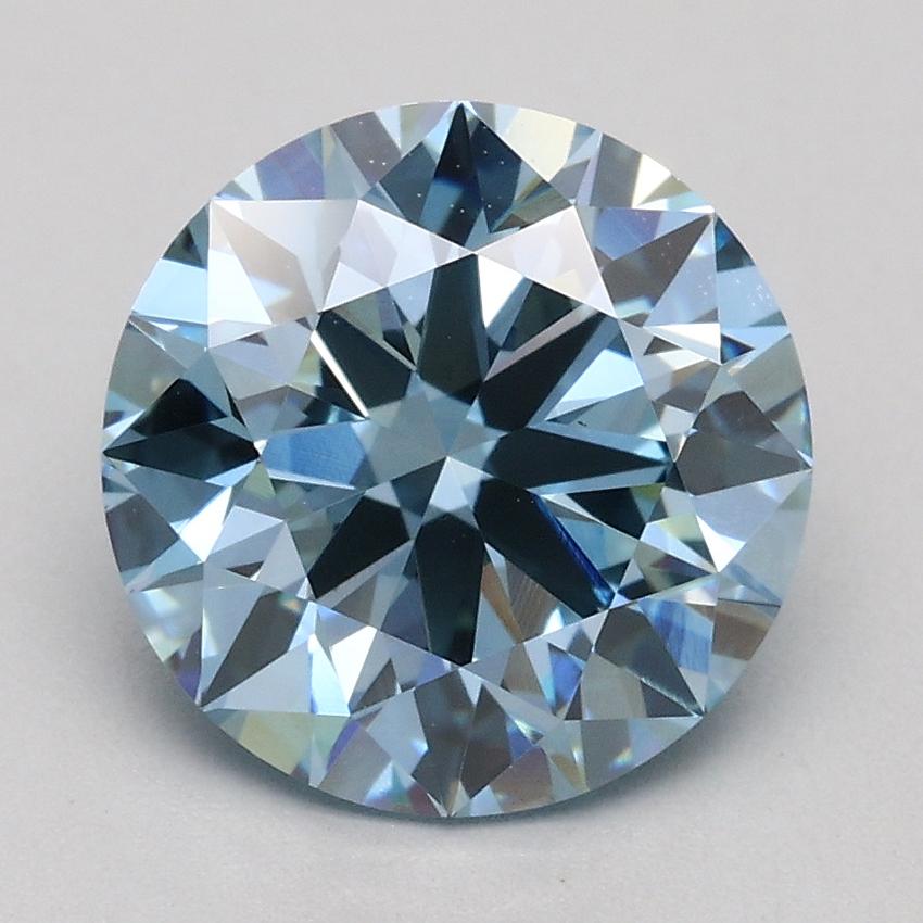 1.99 Ct. Fancy Blue Round Lab Grown Diamond