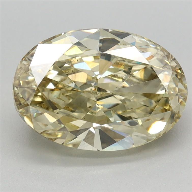 2.23 Ct. Fancy Intense Yellow Oval Lab Grown Diamond