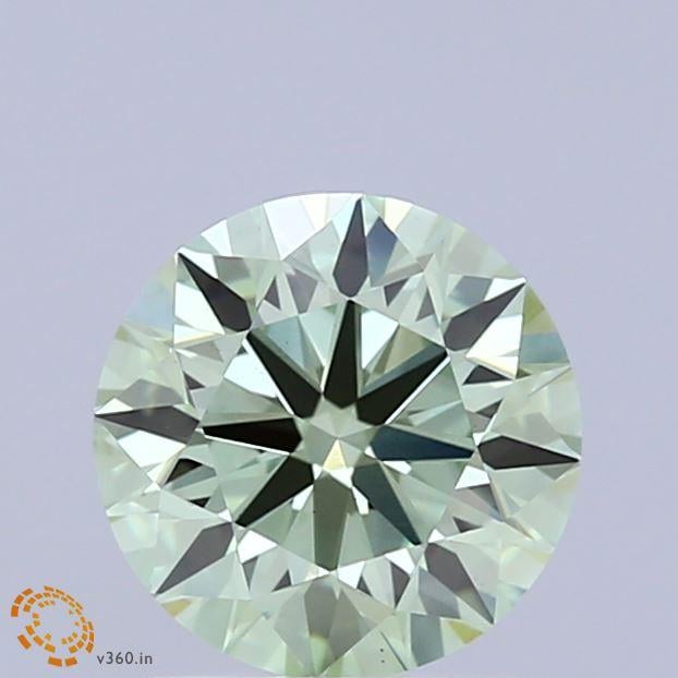 1.50 Ct. Fancy Vivid Green Round Lab Grown Diamond