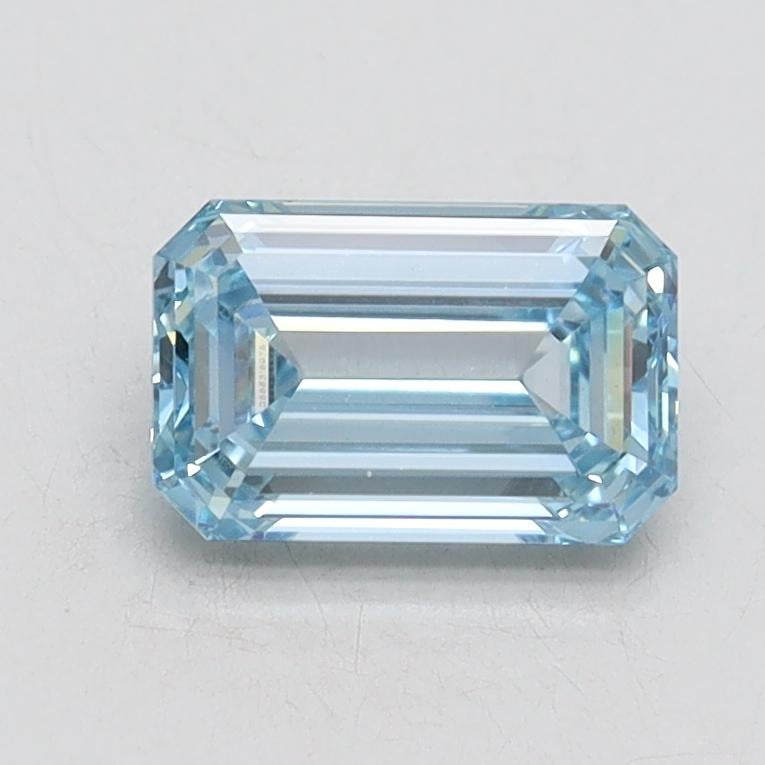 1.00 Ct. Fancy Intense Blue Emerald Lab Grown Diamond