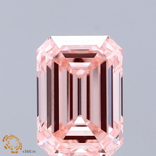 1.57 Ct. Fancy Intense  Pink Emerald Lab Grown Diamond