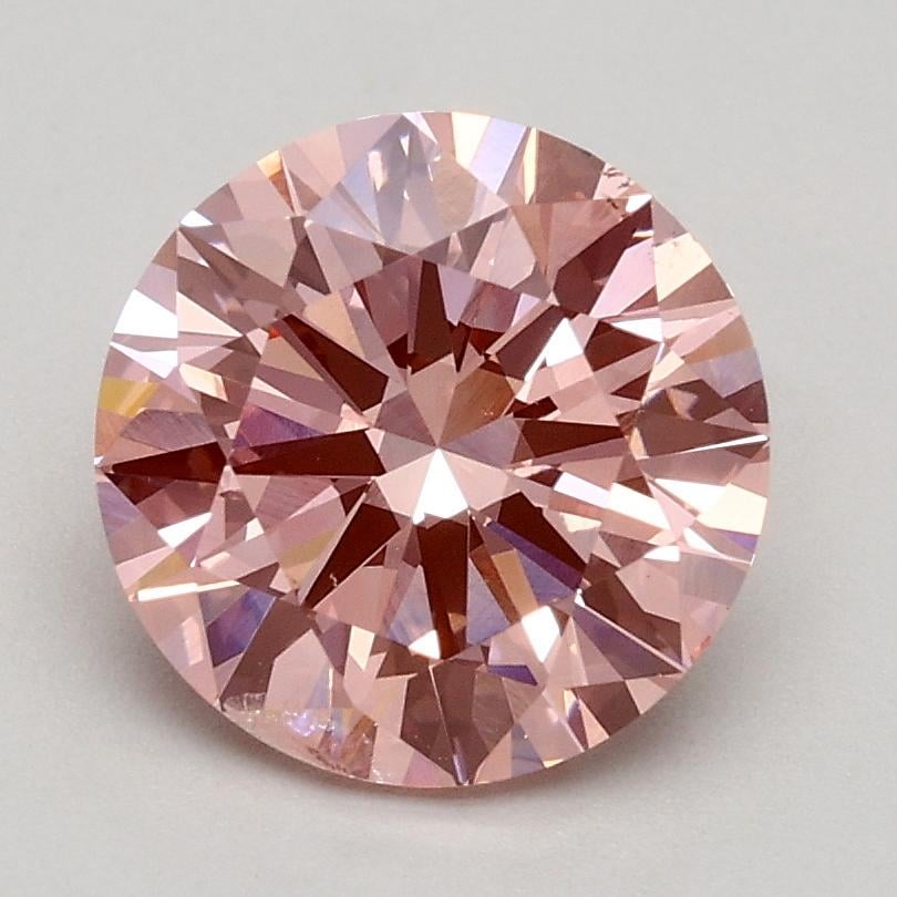 1.50 Ct. Fancy Intense Pink Round Lab Grown Diamond