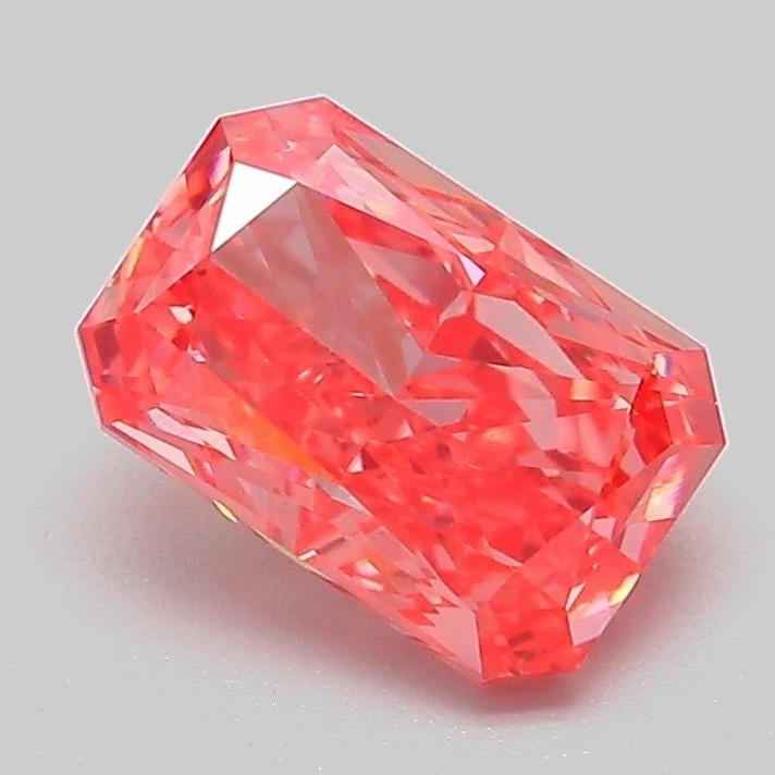 1.52 Ct. Fancy Vivid  Pink Radiant Lab Grown Diamond