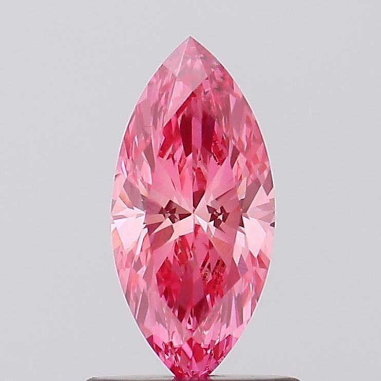 0.70 Ct. Fancy Vivid Pink Marquise Lab Grown Diamond