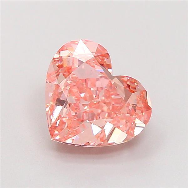 2.25 Ct. Fancy Intense Pink Heart Lab Grown Diamond