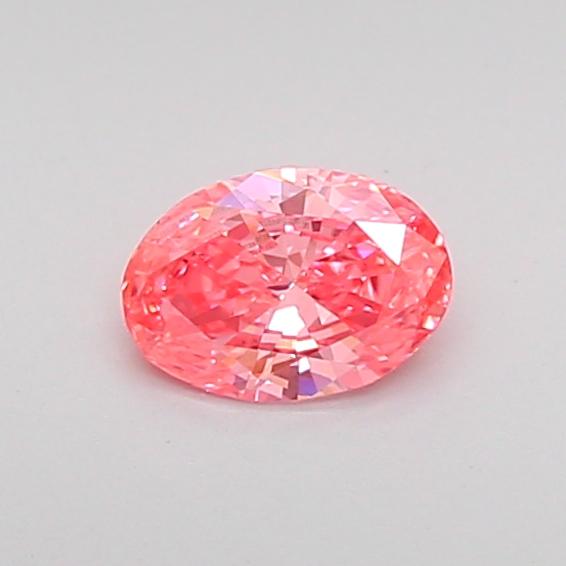 0.29 Ct. Fancy Vivid Pink Oval Lab Grown Diamond