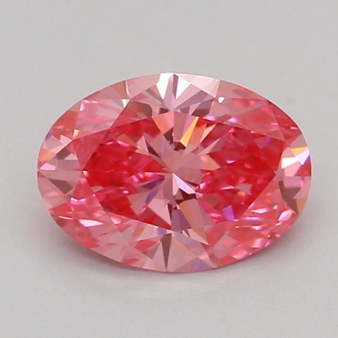 0.51 Ct. Fancy Vivid Pink Oval Lab Grown Diamond