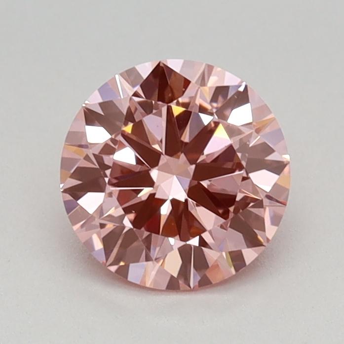 0.63 Ct. Fancy Vivid Pink Round Lab Grown Diamond