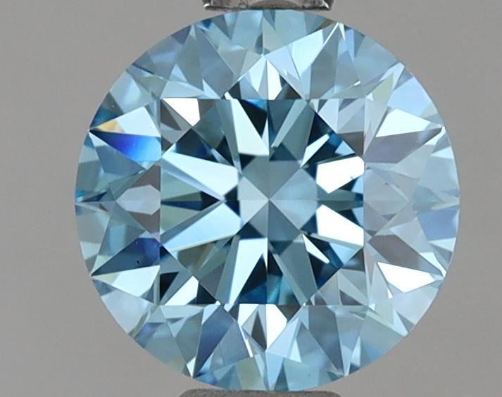 1.01 Ct. Fancy Vivid Blue Round Lab Grown Diamond
