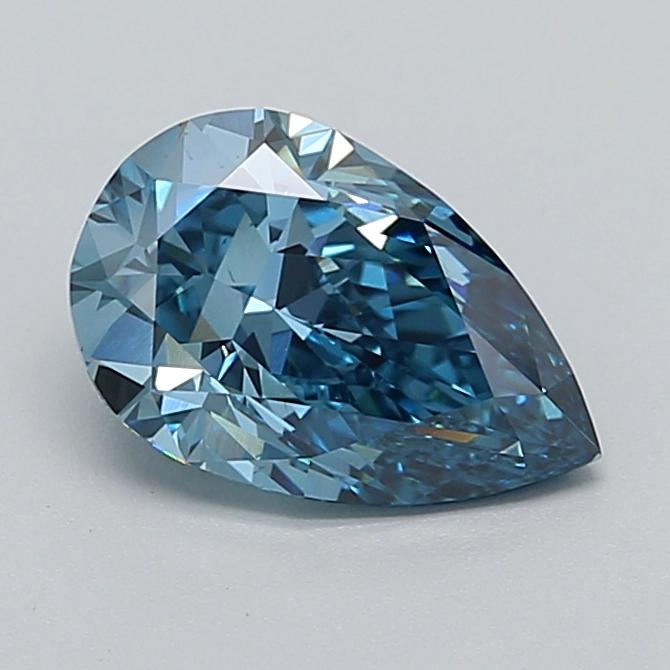 1.91 Ct. Fancy Vivid  Blue Pear Lab Grown Diamond