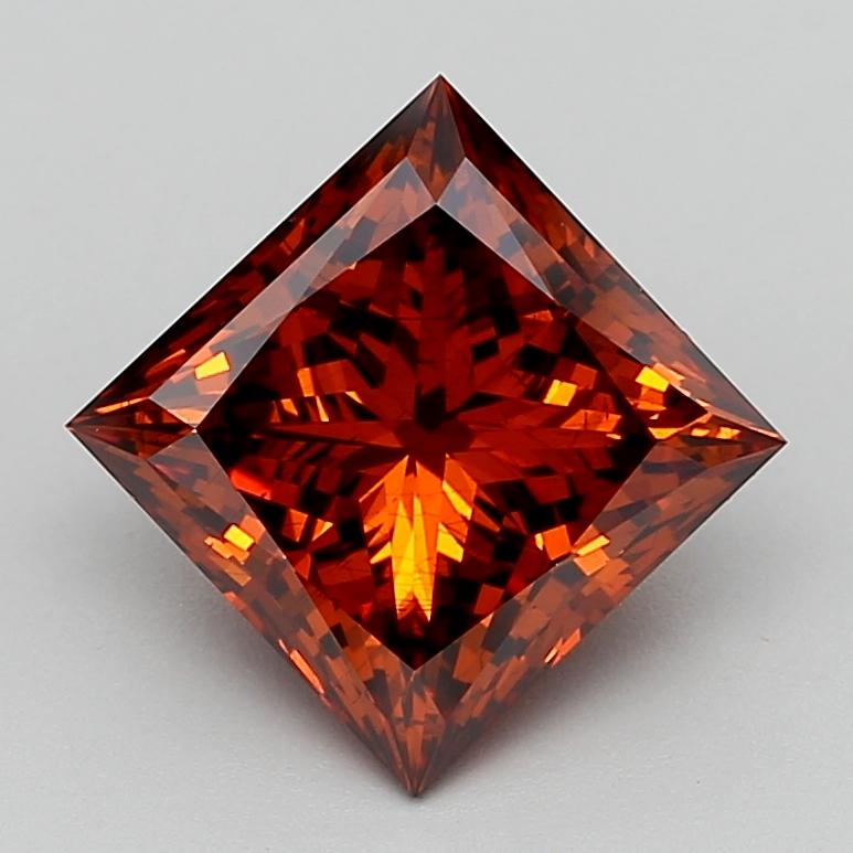 4.05 Ct. Fancy Deep  Orange Princess Lab Grown Diamond