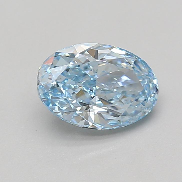 1.52 Ct. Fancy Vivid Blue Oval Lab Grown Diamond