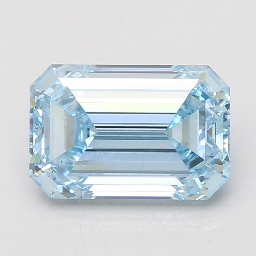 4.03 Ct. Fancy Intense Blue Emerald Lab Grown Diamond