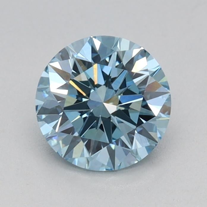 0.60 Ct. Fancy Vivid Blue Round Lab Grown Diamond