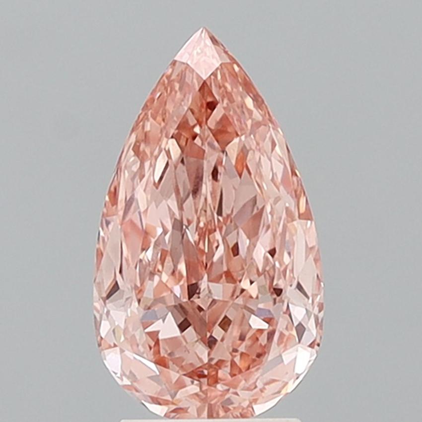 3.10 Ct. Fancy Vivid Pink Pear Lab Grown Diamond
