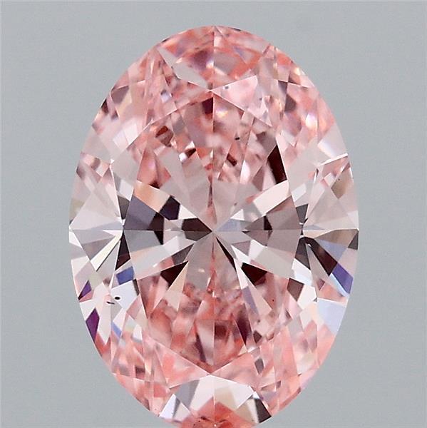 1.74 Ct. Fancy Vivid Pink Oval Lab Grown Diamond