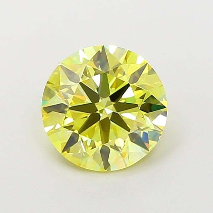 1.90 Ct. Fancy Intense Yellow Round Lab Grown Diamond