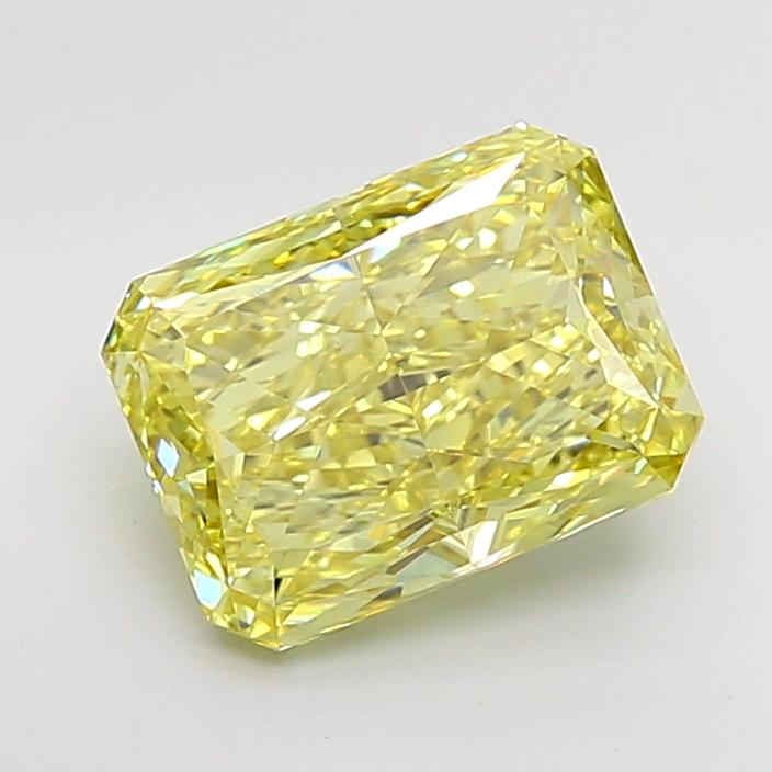 4.11 Ct. Fancy Intense Yellow Radiant Lab Grown Diamond