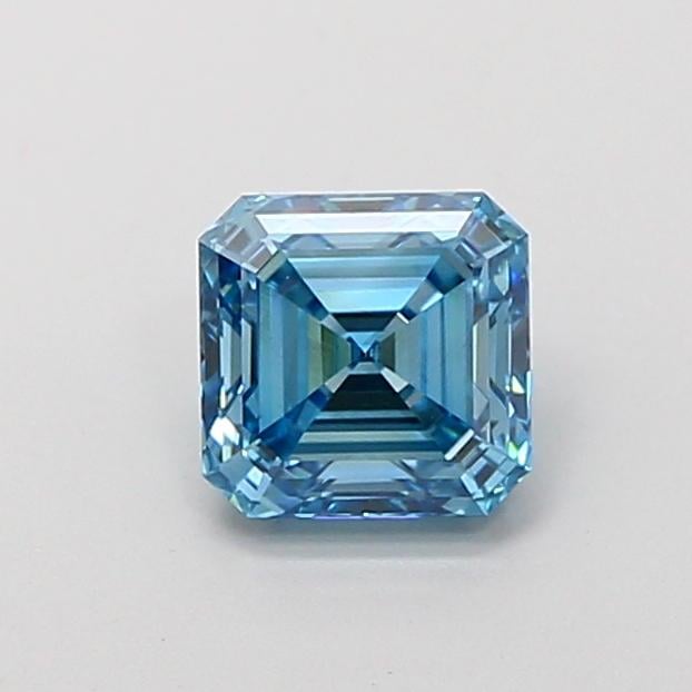 1.20 Ct. Fancy Vivid  Blue Asscher Lab Grown Diamond
