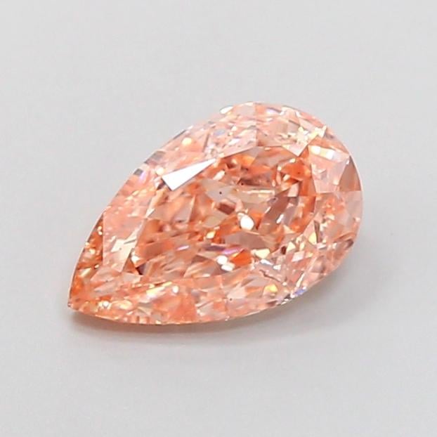 1.51 Ct. Fancy Intense Brownish Orange Pear Lab Grown Diamond