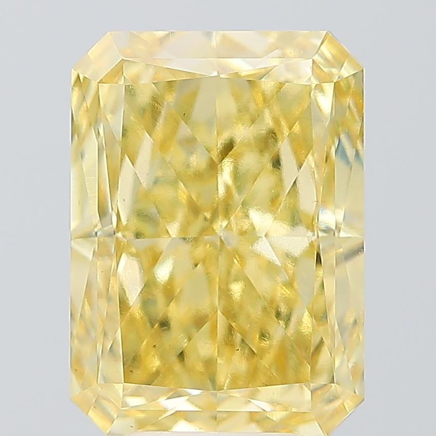 6.10 Ct. Fancy Intense Yellow Radiant Lab Grown Diamond