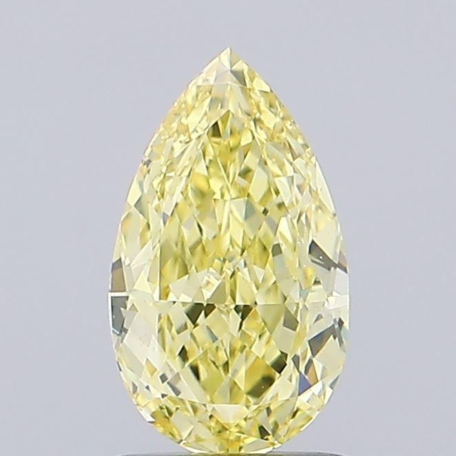 1.48 Ct. Fancy Intense Yellow Pear Lab Grown Diamond
