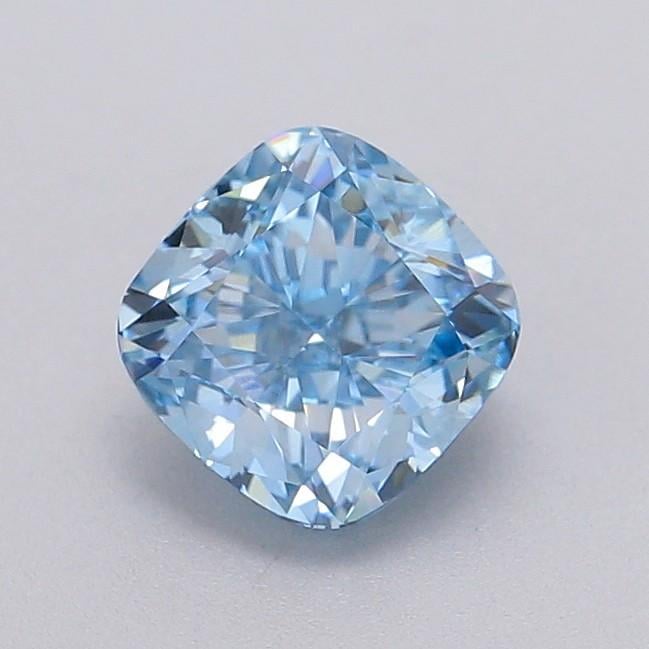 1.09 Ct. Fancy Vivid Blue Cushion Lab Grown Diamond