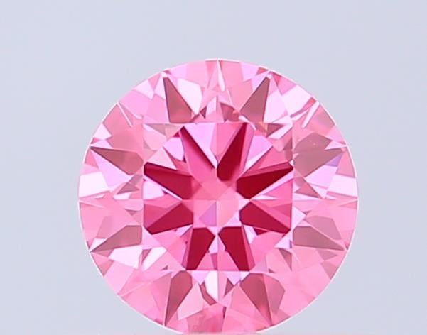 0.55 Ct. Fancy Vivid Pink Round Lab Grown Diamond