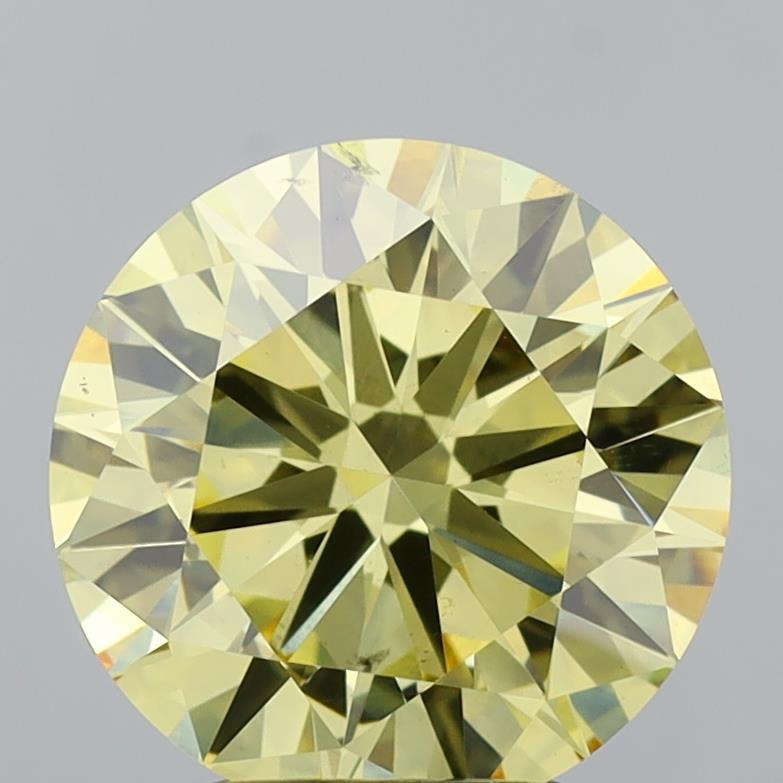 3.00 Ct. Fancy Intense Yellow Round Lab Grown Diamond