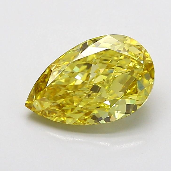 2.15 Ct. Fancy Intense  Yellow Pear Lab Grown Diamond