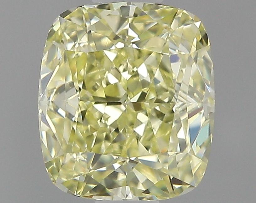 0.8 Ct. Fancy Yellow Cushion Diamond