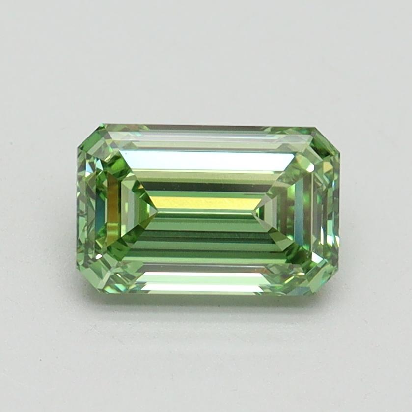 1.07 Ct. Fancy Vivid Green Emerald Lab Grown Diamond