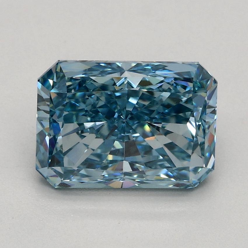 1.62 Ct. Fancy Vivid Blue Radiant Lab Grown Diamond