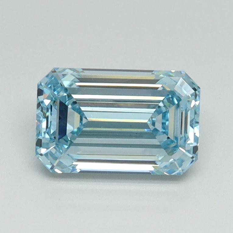 1.07 Ct. Fancy Intense Blue Emerald Lab Grown Diamond