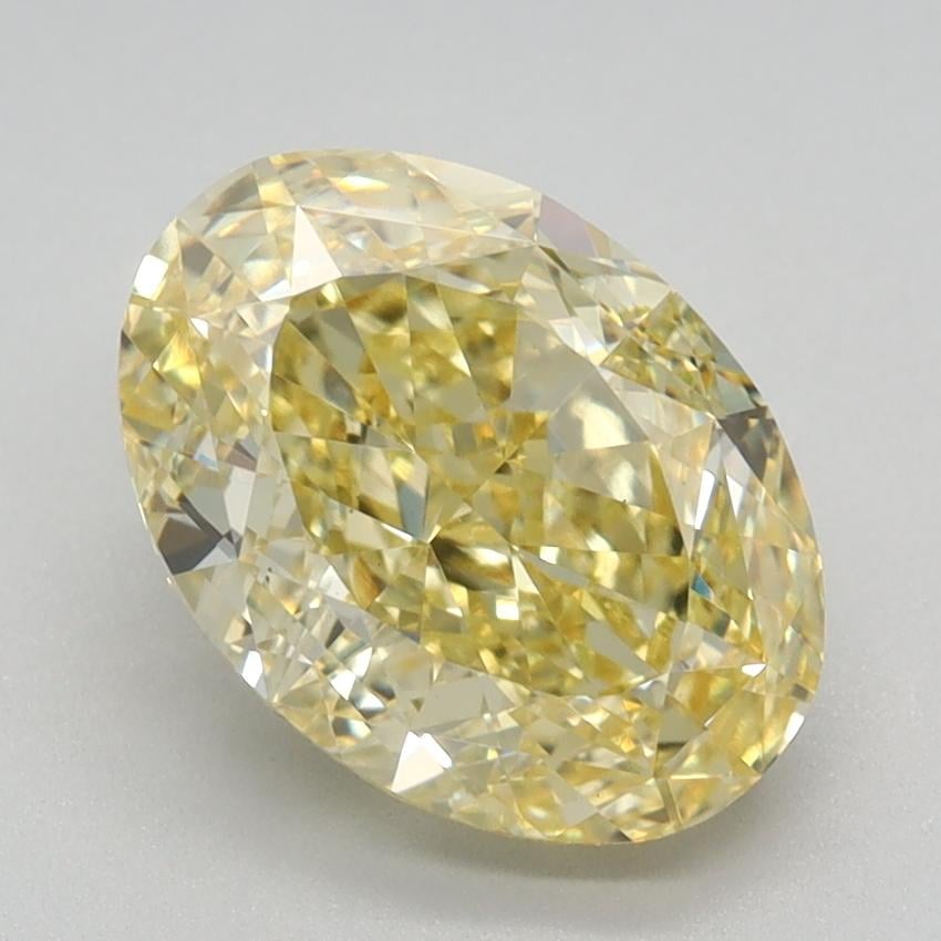 2.39 Ct. Fancy Intense Yellow Oval Lab Grown Diamond