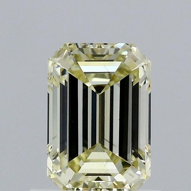 0.94 Ct. Fancy Light Yellow Emerald Lab Grown Diamond