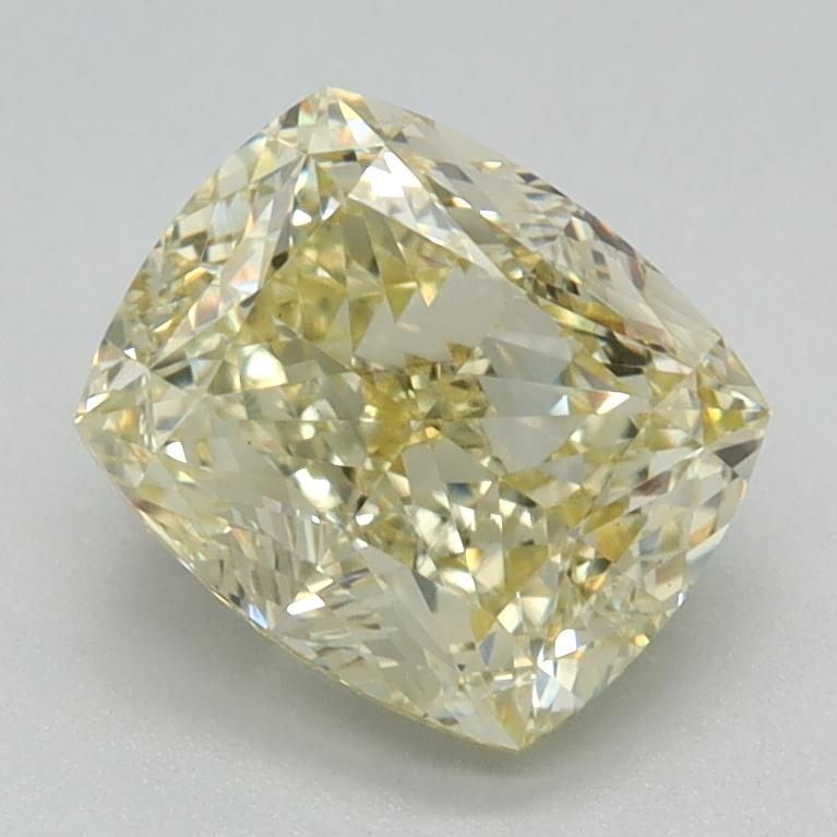 1.53 Ct. Fancy Intense Yellow Cushion Lab Grown Diamond