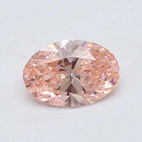 0.52 Ct. Fancy Vivid  Pink Oval Lab Grown Diamond