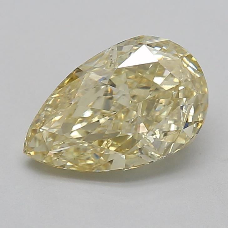 2.10 Ct. Fancy Intense  Yellow Pear Lab Grown Diamond